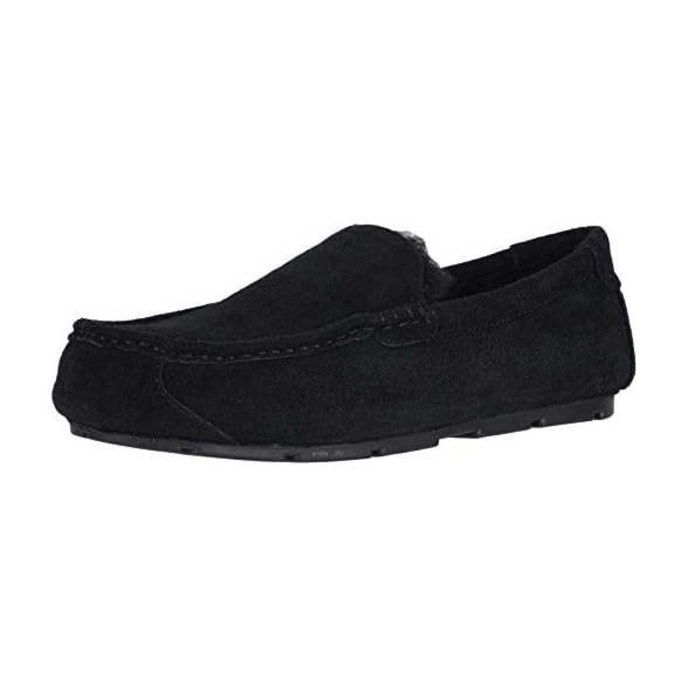 Koolaburra by UGG Tipton Mens Black Suede Moccasin Slippers Size 9 Loafers